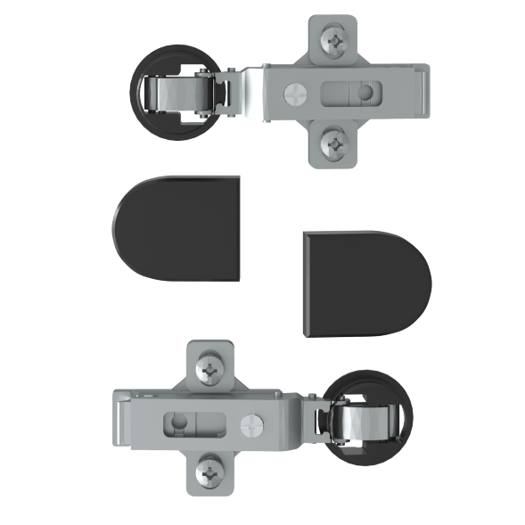 Комплект петель с заглушками для стеклянных дверей ESH-2 EDIS в Москве 