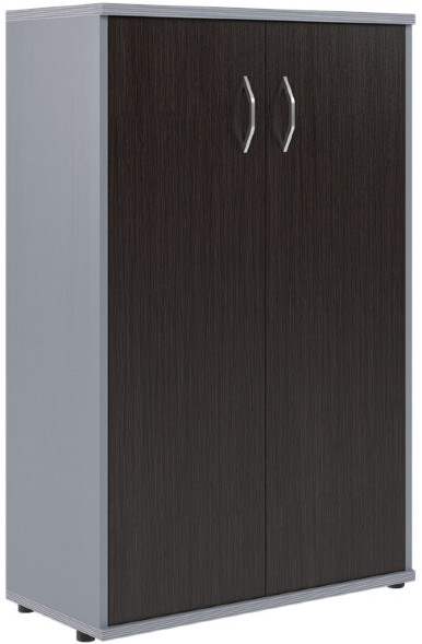 Шкаф колонка с глухой дверью СУ-2.3(L) Венге/Металлик 406*365*1200
