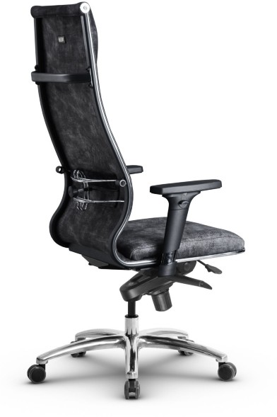 Кресло офисное Metta L (хром ов. сеч.)  велюр 