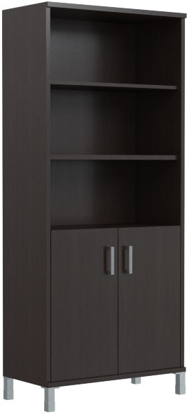 Шкаф высокий с глухими малыми дверьми B 430.2 Венге Магия 900х450х2054