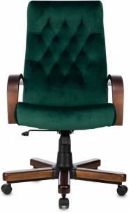 Кресло руководителя Бюрократ T-9928WALNUT ткань