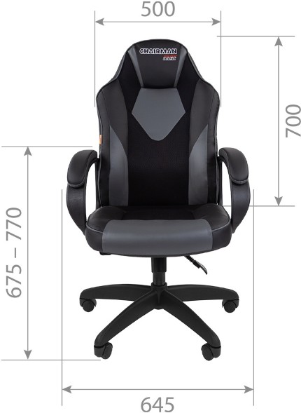 Кресло геймерское CHAIRMAN GAME 17 NEW