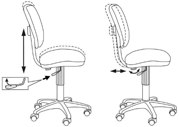 Компьютерное кресло Бюрократ Ch-204NX