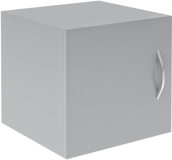 Антресоль узкая с глухой дверью SA-400.1(L) Серый 386х375х370