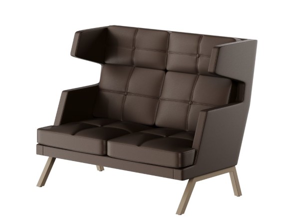 Aldo Диван двухместный высокий с декором из пуговиц ALDB-02 1430*960*1180