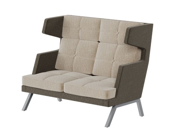 Aldo Диван двухместный высокий с декором из пуговиц ALDB-02 1430*960*1180