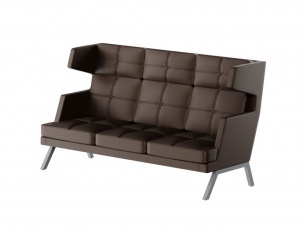 Алдо Диван трёхместный высокий с декором из пуговиц ALDB-03 2010*960*1180