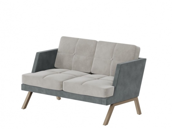 Алдо Диван двухместный с декором из пуговиц ALDB-02L 1430*875*890