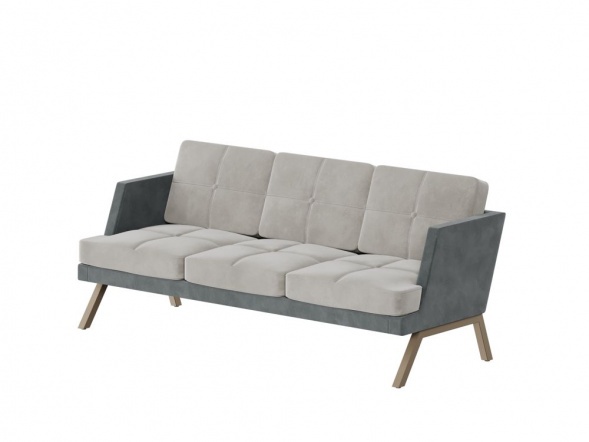 Алдо Диван трёхместный с декором из пуговиц ALDB-03L 2010*875*890