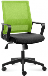 Кресло офисное Бит LB чёрная ткань/чёрный пластик