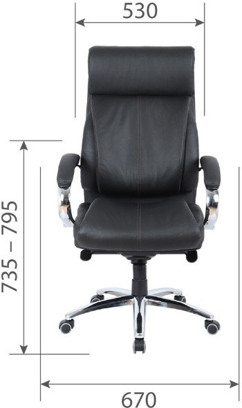 Кресло руководителя  CHAIRMAN CH 423 кожа