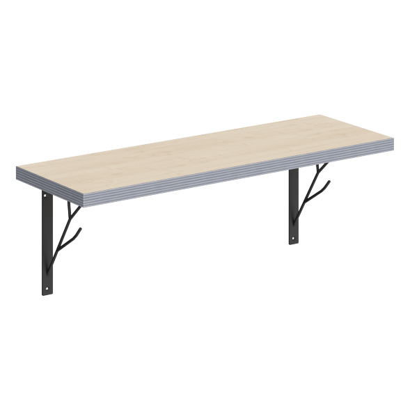 Полка с полкодержателями SH2-TREE 630х210х222 COFFEE в Москве 