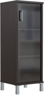 Шкаф-колонка средняя со стеклянной дверью B 421.8 Венге Магия 475х450х1286