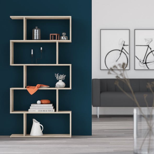 Стеллаж SH 7346 Дуб Сонома светлый 730х250х1416 COMP в Москве 