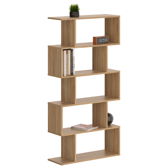 Стеллаж SH 7346 Дуб Сонома светлый 730х250х1416 COMP в Москве 