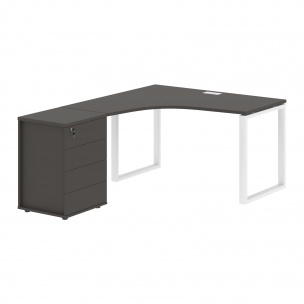 Стол эргономичный с тумбой EQCET 1318(L) 1360х1880х750 EDIS