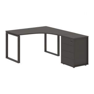 Стол эргономичный с тумбой EQCET 1318(R) 1360х1880х750 EDIS