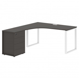 Стол эргономичный с тумбой EQCET 1518(L) 1560х1880х750 EDIS