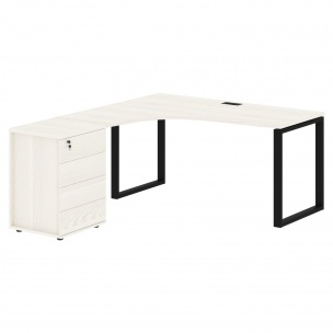 Стол эргономичный с тумбой EQCET 1518(L) 1560х1880х750 EDIS