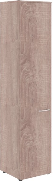 Шкаф колонка с глухой дверью и топом WHC 42.1 Дуб Сонома 432х432х1949 WAVE
