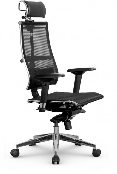 Кресло METTA Y 4D Free черный сетка