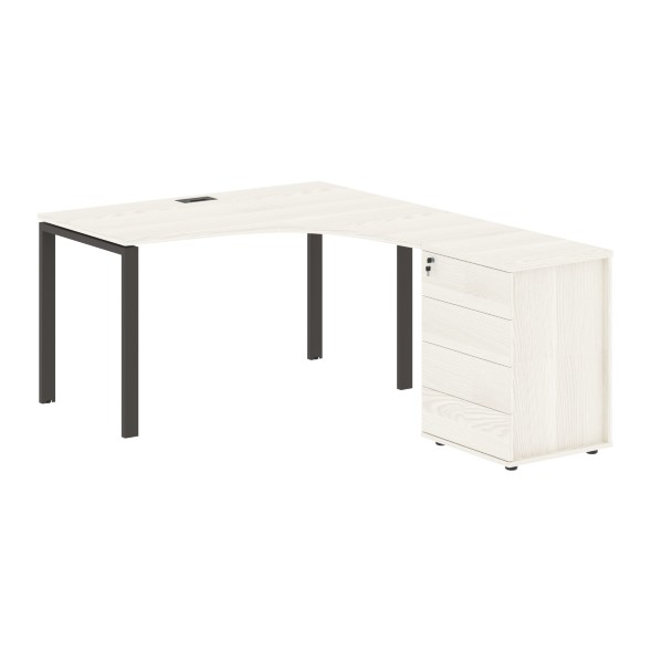 Стол эргономичный с тумбой EUCET 1318(R) 1360х1880х750 EDIS