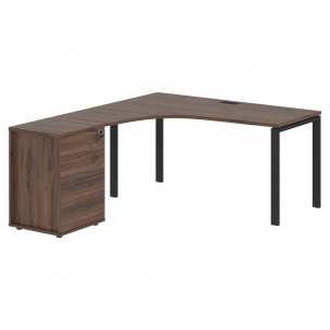 Стол эргономичный с тумбой EUCET 1518(L) 1560х1880х750 EDIS