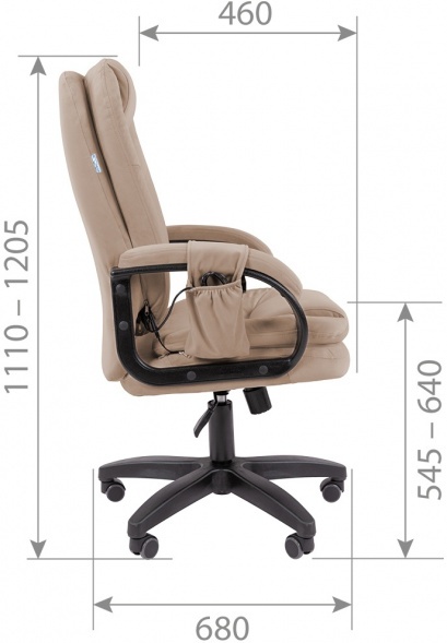 Компьютерное кресло CHAIRMAN ДОМ 668 ЛТ Массаж 