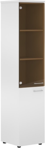 Шкаф колонка комбинированая (L) с топом XHC 42.2(L) Белый 432х432х1955 XTEN