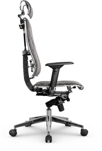 Кресло METTA Y 4D Free серый велюр