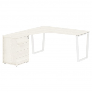 Стол эргономичный с тумбой EVCET 1518(L) 1560х1880х750 EDIS