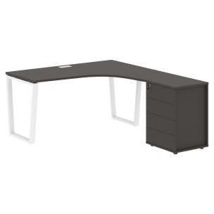 Стол эргономичный с тумбой EVCET 1518(R) 1560х1880х750 EDIS