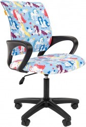 Детское кресло  CHAIRMAN KIDS 103 LT BLACK ЕДИНОРОГИ