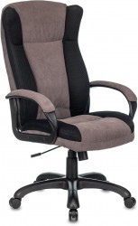Кресло руководителя Бюрократ CH-879N кофейный (пластик темно-серый)