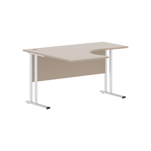 Стол эргономичный СА-3M(L) Клен*/серебро 1400х1200х755 IMAGO-M в Москве 