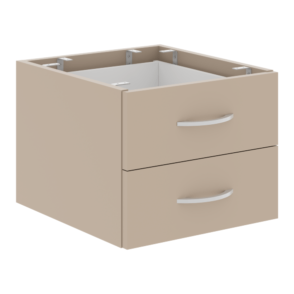 Тумба подвесная дву ящичная СРС-2V.1 407х448х325 IMAGO PLUS в Москве 