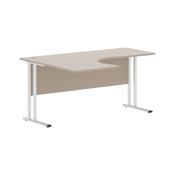 Стол эргономичный СА-4M(L) Клен*/серебро 1600х1200х755 IMAGO-M в Москве 