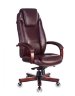 Кресло руководителя Бюрократ T-9923WALNUT коричневый кожа крестовина металл/дерево