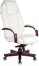 Кресло руководителя Бюрократ T-9923WALNUT слоновая кость кожа крестовина металл/дерево