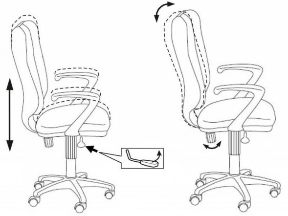 Офисное кресло Бюрократ CH-540AXSN