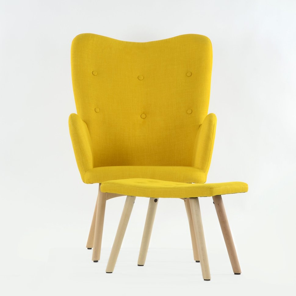Кресло Hilton желтое. Стул Artis/8283 white101/Fabric Yellow арт.11388. Все стулья ру. Желтое кресло купить Ростов на Дону.