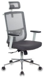 Кресло руководителя Бюрократ MC-W612-H/GR/GRAFIT серый