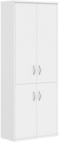 Шкаф с глухими средними и малыми дверми СТ-1.3 Белый 770*365*1975 в Москве 