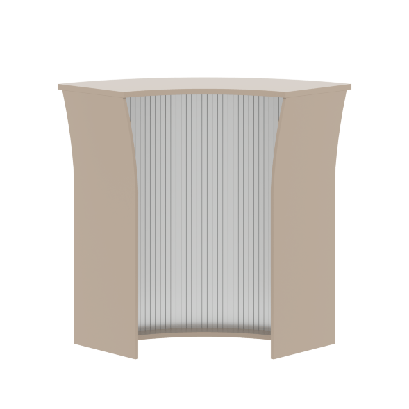 Стойка ресепшн угловая РС-5 /Металлик 935х935х1150 IMAGO в Москве 