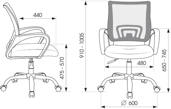 Кресло Бюрократ CH-695NLTSL