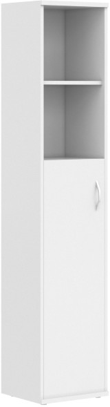 Шкаф колонка с глухой средней дверью СУ-1.6(L) Белый 406*365*1975 в Москве 