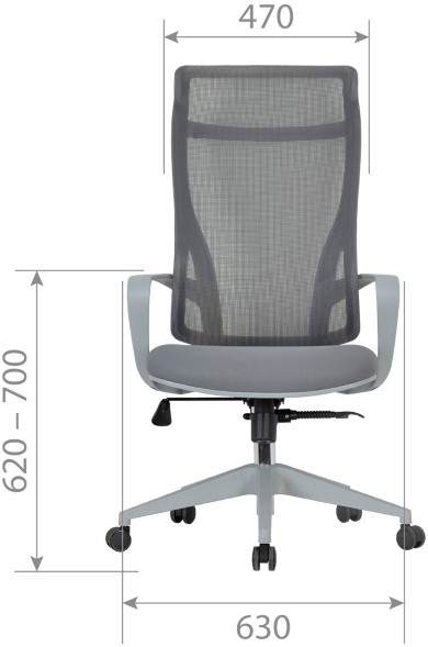 Кресло руководителя CHAIRMAN CH 577 серый в Москве 